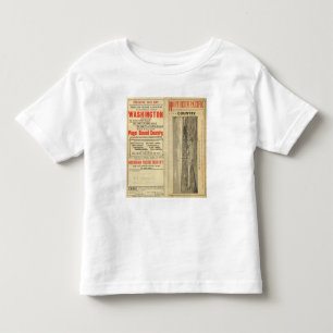 Staatliche Landzuteilung Washington und Oregon Kleinkind T-shirt