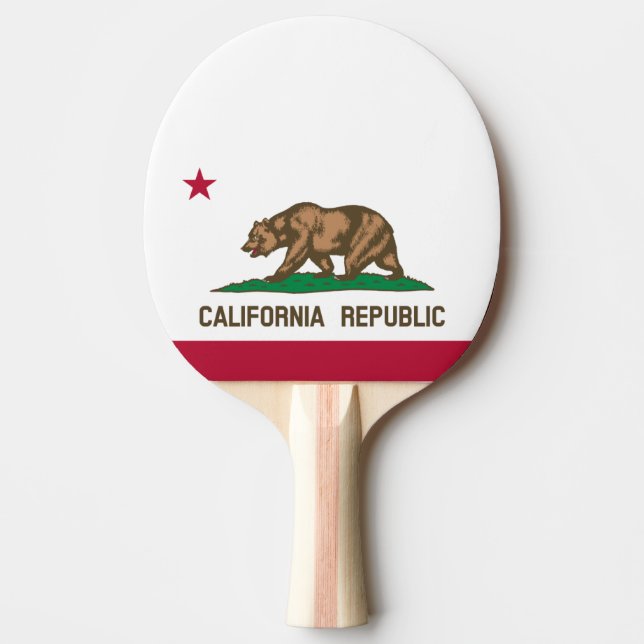 Staatliche Pingpongpaddel in der Republik Kaliforn Tischtennis Schläger (Vorderseite)