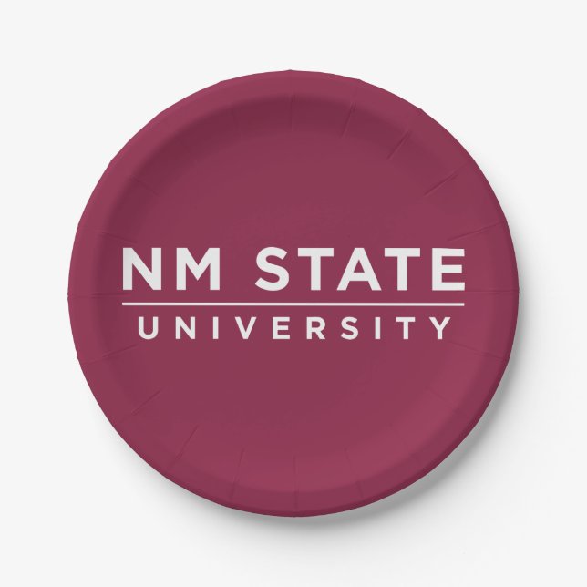 Staatliche Universität von New Mexico Pappteller (Vorderseite)