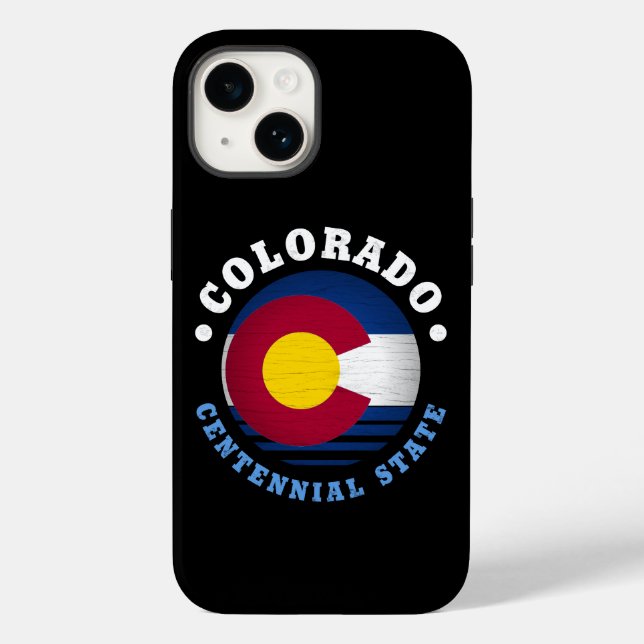 STAATLICHER FLAG VON COLORADO Case-Mate iPhone 14 HÜLLE (Rückseite)