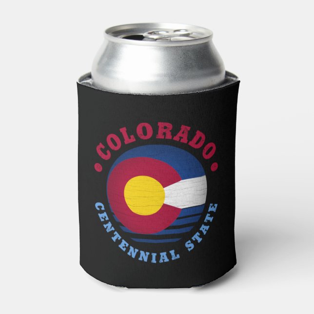 STAATLICHER FLAG VON COLORADO DOSENKÜHLER (Kanne Vorderseite)