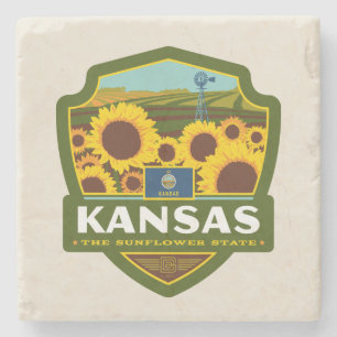 Staatlicher Stolz   Kansas Steinuntersetzer