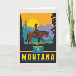 Staatlicher Stolz Montana Karte