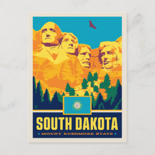 Staatlicher Stolz   South Dakota Postkarte