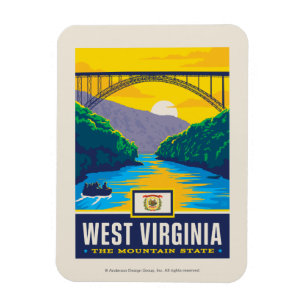 Staatlicher Stolz West Virginia Magnet