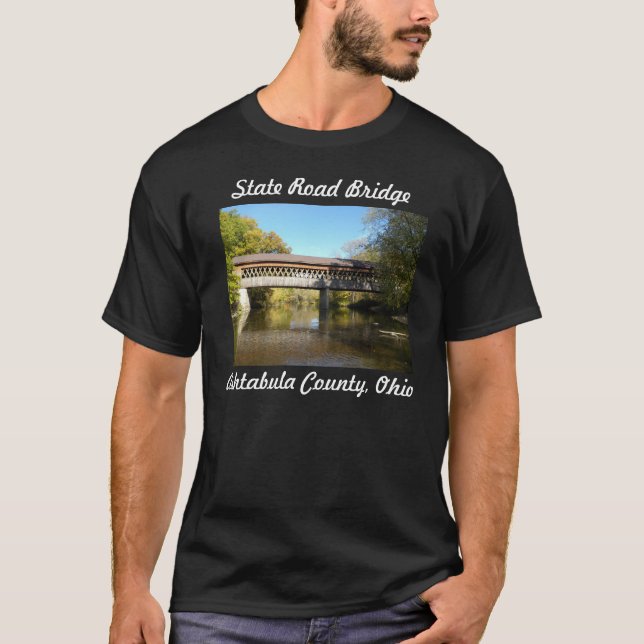 Staatrd-Brücke Ashtabula County Ohio T-Shirt (Vorderseite)