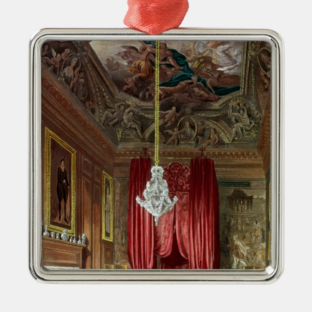 Staats-Bett-Kammer der Königin-Marys, Silbernes Ornament (Vorne)