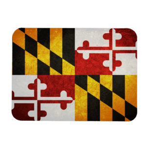 Staats-Flagge von Maryland Magnet