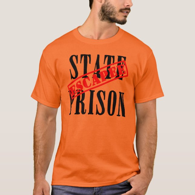 Staats-Gefängnis-Flüchtlings-Halloween-T-Shirt T-Shirt (Vorderseite)