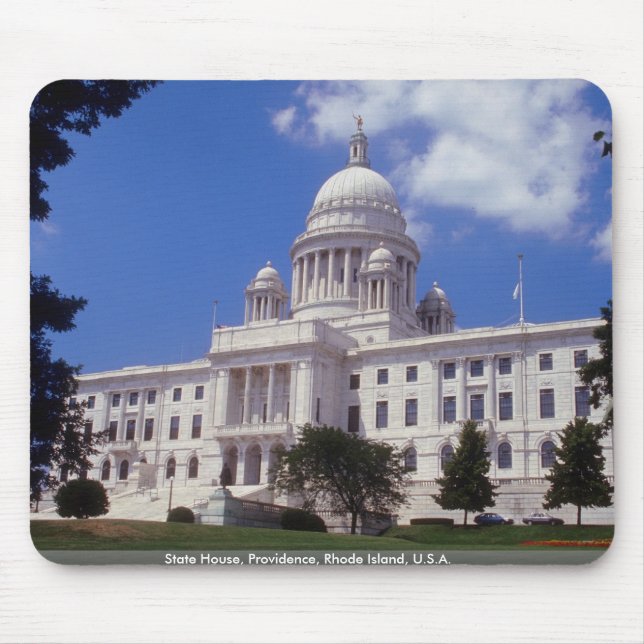 Staats-Haus, Providence, Rhode Island, USA Mousepad (Vorne)