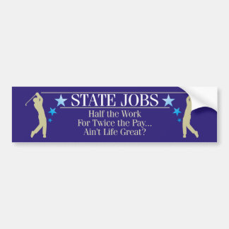 Staats-Jobs Autoaufkleber