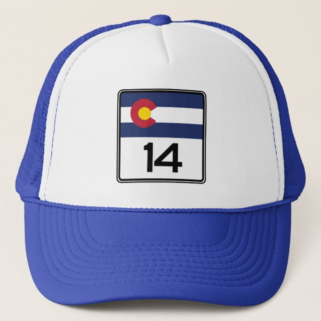 Staats-Landstraße 14, Colorado, USA Truckerkappe (Vorderseite)