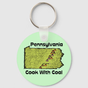 Staats-Motto ~ Koch Pennsylvania PAs US mit Kohle Schlüsselanhänger