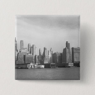 Staats-New York Cityskyline USA New York Button