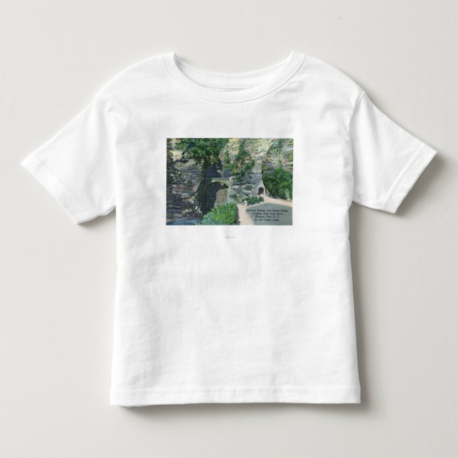 Staats-Park-Eingangs-Tunnel und Wache-Brücke Kleinkind T-shirt (Vorderseite)