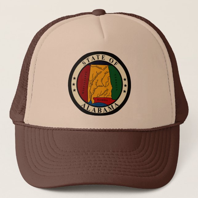 STAATS-SIEGEL VON ALABAMA TRUCKERKAPPE (Vorderseite)