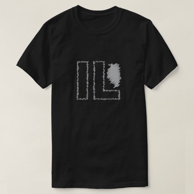 Staats-T - Shirt Illinois IL (Design vorne)