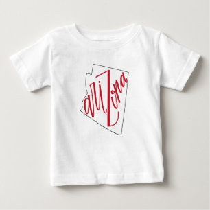 Staats-Typografie-Entwurf Arizonas   Baby T-shirt