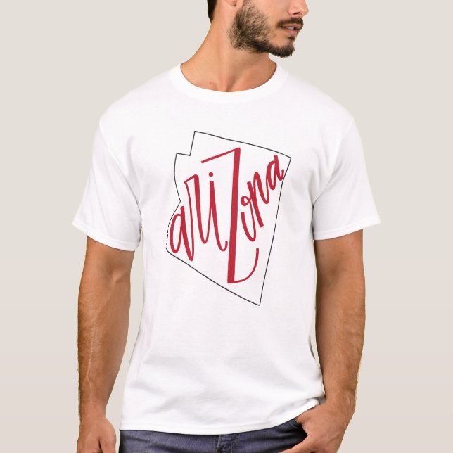 Staats-Typografie-Entwurf Arizonas | T-Shirt (Vorderseite)