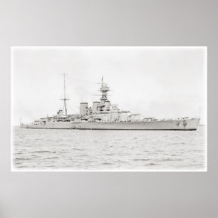 Staats- und Regierungschefs - Schlachtschiff Hood  Poster