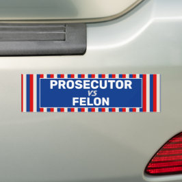 Staatsanwalt VS Felon Autoaufkleber