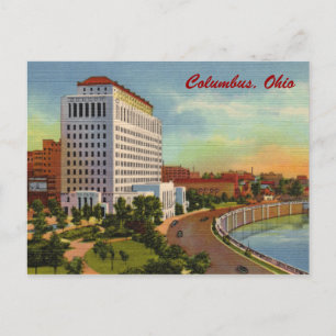 Staatsbürogebäude von Ohio Vintage-Postkarte Postkarte