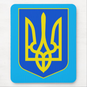 Staatsemblem der Ukraine Goldener Dreizack Fine Ar Mousepad