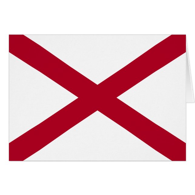 Staatsflagge Alabama (Vorderseite (Horizontal))