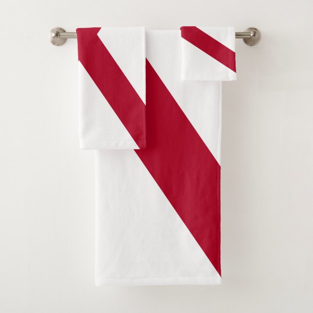 Staatsflagge Alabama Badhandtuch Set (Insitu)