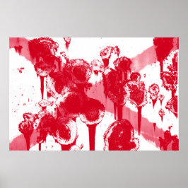 Staatsflagge Alabama Grunge Poster
