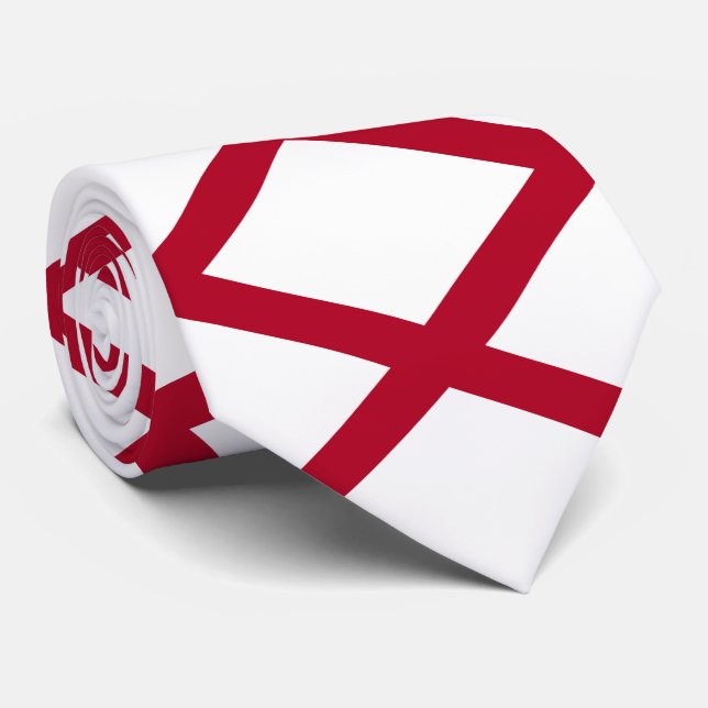 Staatsflagge Alabama Krawatte (Gerollt)