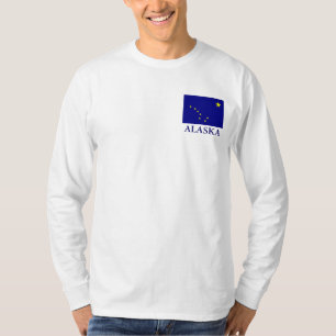 Staatsflagge Alaska bedeutet Langschläfer-T - Shir T-Shirt