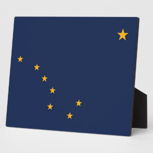 Staatsflagge Alaska Fotoplatte