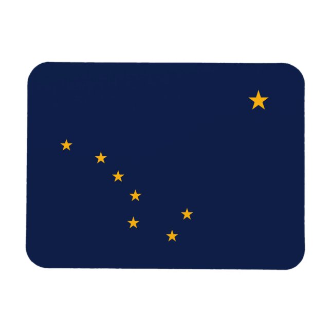 Staatsflagge Alaska Magnet (Horizontal)