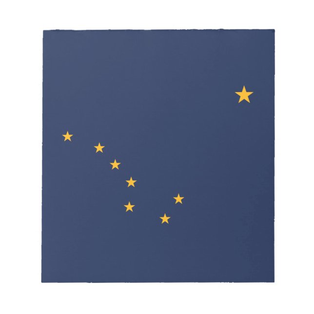 Staatsflagge Alaska Notizblock (Vorderseite)