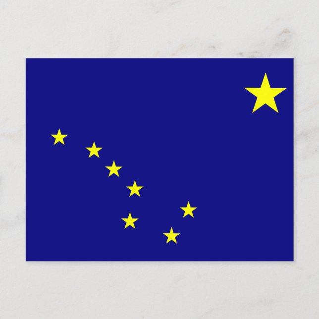 Staatsflagge Alaska Postkarte (Vorderseite)