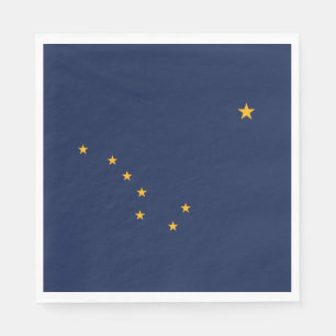 Staatsflagge Alaska Serviette