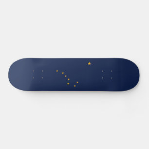 Staatsflagge Alaska Skateboard