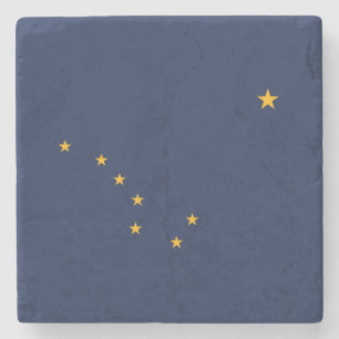Staatsflagge Alaska Steinuntersetzer
