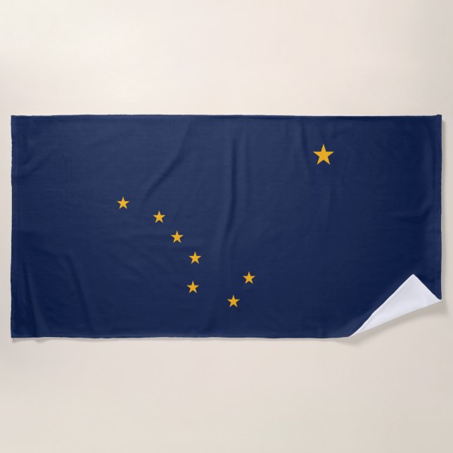 Staatsflagge Alaska Strandtuch (Vorderseite)