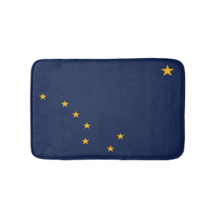 Staatsflagge Alaska, USA Badematte