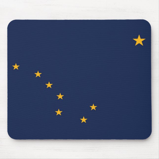Staatsflagge Alaska, USA Mousepad (Vorne)