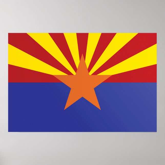 Staatsflagge Arizona, USA Poster (Vorne)