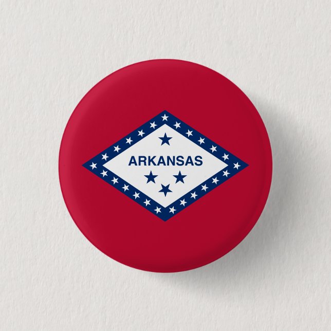 Staatsflagge Arkansas Button (Vorderseite)
