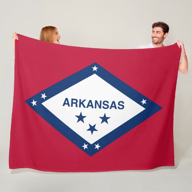 Staatsflagge Arkansas Fleecedecke (Beispiel)