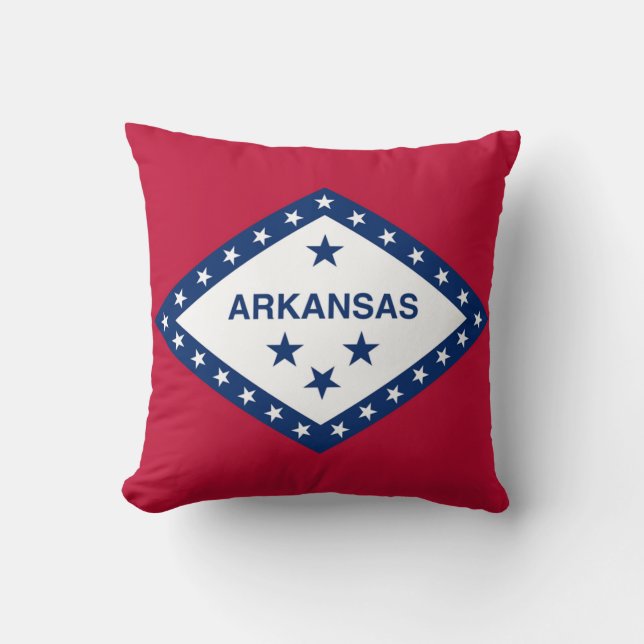 Staatsflagge Arkansas Kissen (Vorderseite)