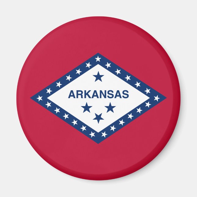 Staatsflagge Arkansas Magnet (Vorne)