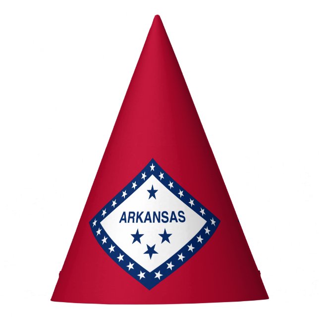 Staatsflagge Arkansas Partyhütchen (Vorderseite)