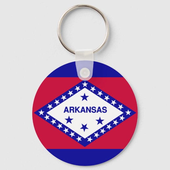 Staatsflagge Arkansas Schlüsselanhänger (Vorderseite)