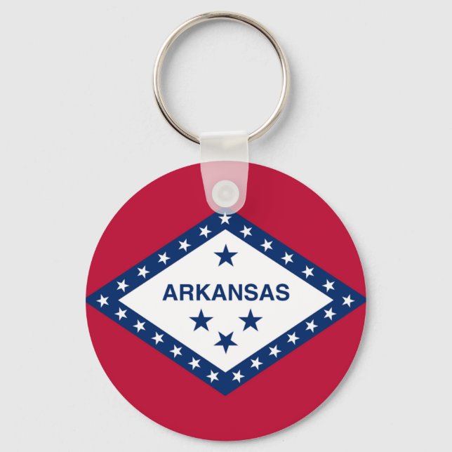 Staatsflagge Arkansas Schlüsselanhänger (Vorderseite)
